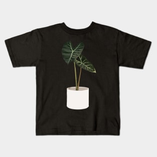 Alocasia Longiloba Plant Kids T-Shirt